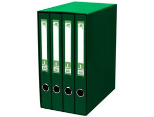 LIDERPAPEL MÓDULO 4 ARCHIVADORES FOLIO 25MM. VERDE