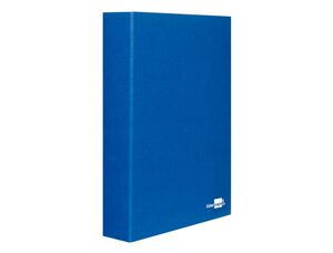 LIDERPAPEL CARPETA FOLIO 4 ANILLAS 40MM. CARTÓN AZUL