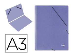 LIDERPAPEL CARPETA PLANOS A3 CARTÓN AZUL