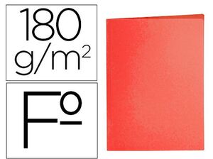 LIDERPAPEL SUBCARPETA FOLIO ROJO INTENSO 50 UNDS.