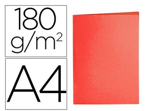 LIDERPAPEL SUBCARPETA A4 ROJO INTENSO 50 UNDS.