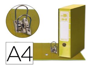 LIDERPAPEL ARCHIVADOR A4 LOMO ANCHO CON CAJA AMARILLO 