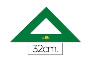 LIDERPAPEL ESCUADRA 32CM. ACRÍLICO VERDE