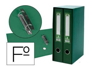 LIDERPAPEL MÓDULO 2 ARCHIVADORES FOLIO 75MM. VERDE