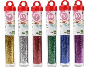 LIDERPAPEL PURPURINA FANTASÍA COLORES METÁLICOS 18G.