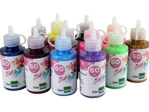 LIDERPAPEL PURPURINA CON PEGAMENTO COLOR METÁLICO