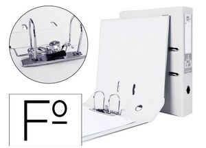LIDERPAPEL ARCHIVADOR FOLIO LOMO 75MM. BLANCO