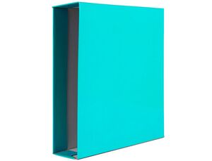 LIDERPAPEL FUNDA ARCHIVADOR FOLIO 75MM. VERDE CLARO