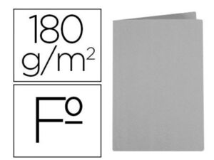 LIDERPAPEL SUBCARPETA FOLIO GRIS INTENSO 50 UNDS.