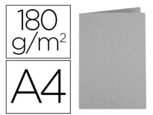 LIDERPAPEL SUBCARPETA A4 GRIS INTENSO 50 UNDS.
