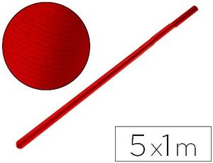 LIDERPAPEL PAPEL KRAFT 1 X 5M. ROJO CHERRY