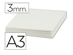 LIDERPAPEL CARTÓN PLUMA A3 BLANCO 3MM.