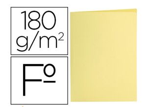 LIDERPAPEL SUBCARPETA FOLIO AMARILLO PASTEL 50 UNDS.