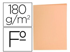 LIDERPAPEL SUBCARPETA FOLIO NARANJA PASTEL 50 UNDS.