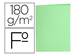 LIDERPAPEL SUBCARPETA FOLIO VERDE PASTEL 50 UNDS.