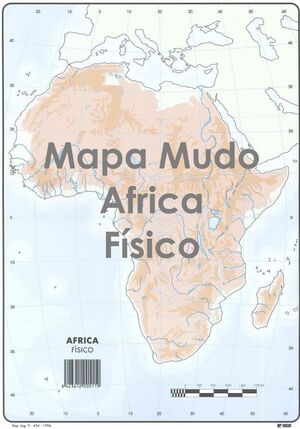 SELVI MAPA ÁFRICA FÍSICO MUDO A4