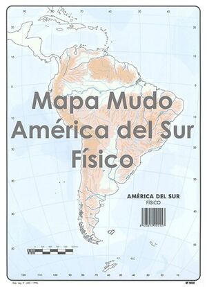 SELVI MAPA AMÉRICA DEL SUR FÍSICO MUDO A4