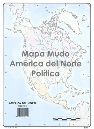 SELVI MAPA AMÉRICA DEL NORTE POLÍTICO MUDO A4