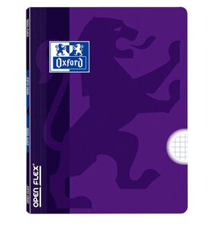 OXFORD CUADERNO A4 GRAPADO CUADRÍCULA 5MM. OPENFLEX LILA