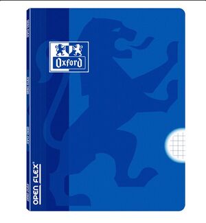 OXFORD CUADERNO A4 GRAPADO CUADRÍCULA 5MM. OPENFLEX AZUL