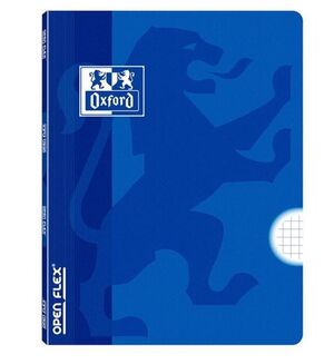 OXFORD CUADERNO A4 GRAPADO CUADRÍCULA 4MM. OPENFLEX AZUL