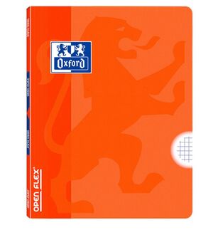 OXFORD CUADERNO A4 GRAPADO CUADRÍCULA 4MM. OPENFLEX NARANJA