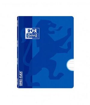 OXFORD CUADERNO A5+ GRAPADO PAUTA 3,5MM. OPENFLEX AZUL