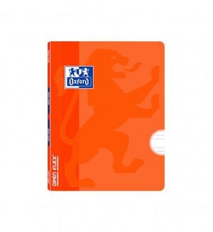 OXFORD CUADERNO A5+ GRAPADO PAUTA 3,5MM. OPENFLEX NARANJA