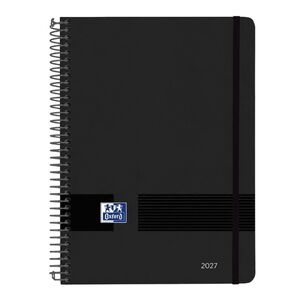 OXFORD AGENDA LIVE&GO 2027 SEMANA VISTA HORIZONTAL NEGRO