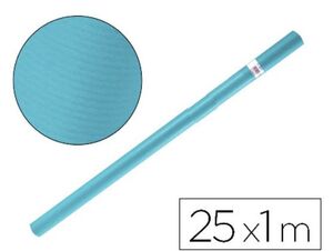 LIDERPAPEL PAPEL KRAFT 25M. AZUL TURQUESA