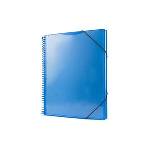 PRYSE CARPETA A4 PERSONALIZABLE 50 FUNDAS ESPIRAL AZUL