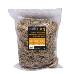 OFFICE CLUB GOMAS ELÁSTICAS BOLSA 1KG. 6CM.