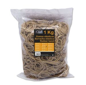 OFFICE CLUB GOMAS ELÁSTICAS BOLSA 1KG. 10CM.