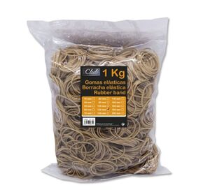 OFFICE CLUB GOMAS ELÁSTICAS BOLSA 1KG. 12CM.