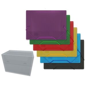 YES CARPETA A5 SOLAPA PP COLOR TRASLÚCIDO