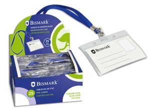 BISMARK TARJETA DE IDENTIFICACIÓN 10,9 X 9CM. CORDÓN AZUL