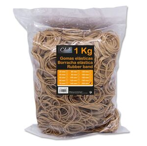 OFFICE CLUB GOMAS ELÁSTICAS BOLSA 1KG. 20CM.