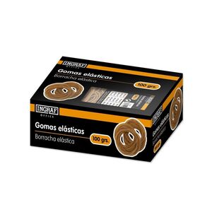 INGRAF OFFICE GOMAS ELÁSTICAS 18CM. CAJA 100 GRS.