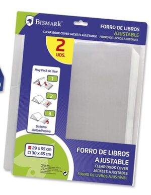 BISMARK FORRALIBROS AJUSTABLE 29CM. 2 UNDS.