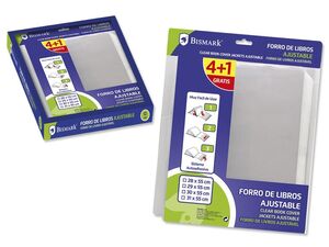 BISMARK FORRALIBROS AJUSTABLE 30CM. 4 + 1 UNDS.