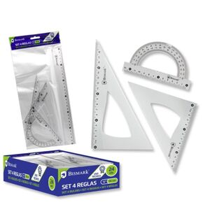 BISMARK JUEGO DE REGLAS ESCOLAR 30CM.