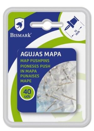 BISMARK AGUJAS SEÑALIZADORAS TRANSPARENTES 40 UNDS.