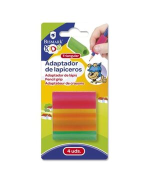 BISMARK ADAPTADOR DE LAPIZ TRIANGULAR 4 UNDS.