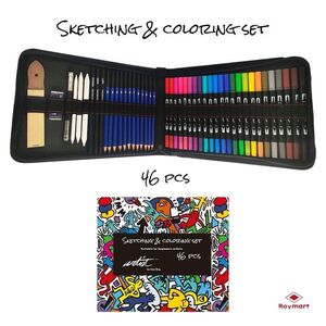 ESTUCHE INICIACIÓN DIBUJO Y COLOREADO 46 PIEZAS