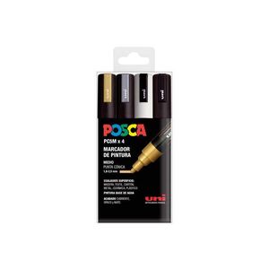 POSCA ROTULADORES PC5M 4 COLORES GSWB