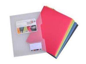 OFFICEBOX SET BOX 5 CARPETAS SLIM 20 FUNDAS VITAL COLORS