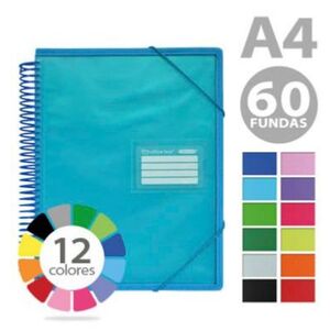 OFFICEBOX CARPETA 60 FUNDAS ESPIRAL COLORLINE