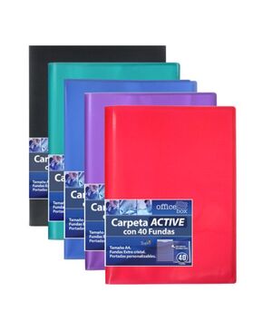 OFFICEBOX CARPETA 40 FUNDAS A4 SUPRA