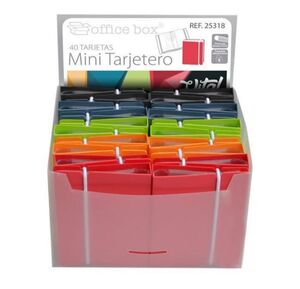 OFFICEBOX MINI TARJETERO 40 TARJETAS VITAL COLORS