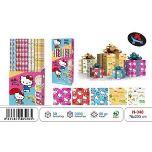 PAPEL REGALO ROLLO 70 X 200CM. HELLO KITTY